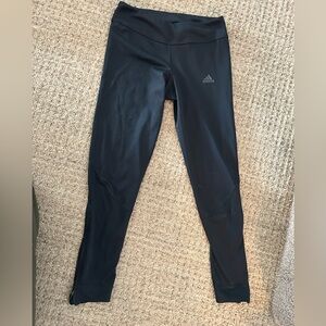 NWOT Adidas Black Track Pants, Zipper Pocket, XS